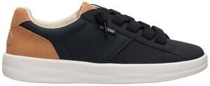 HEYDUDE Women's Karina Duo Classic Black Tan Comfort Sneakers Size 7